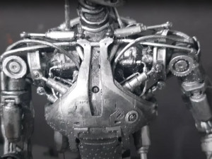 Terminator T-800 Endoskeleton Rekvizit T2 V2 High Detal 3D-printmodel