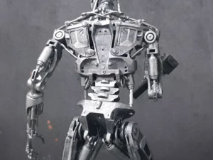 Terminator T-800 Endoskeleton Rekvizit T2 V2 High Detal 3D-printmodel