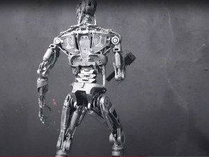 Terminator T-800 Endoskeleton Rekvizit T2 V2 High Detal 3D-printmodel