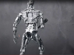 Terminator T-800 Endoskeleton Rekvizit T2 V2 High Detal 3D Print Model