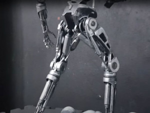 Terminator T-800 Endoskeleton Rekvizit T2 V2 High Detal 3D-printmodel