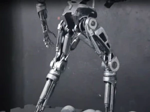 Terminator T-800 Endoskeleton Rekvizit T2 V2 High Detal 3D Print Model