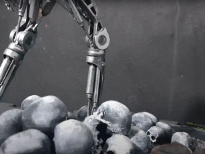 Terminator T-800 Endoskeleton Rekvizit T2 V2 High Detal 3D-printmodel