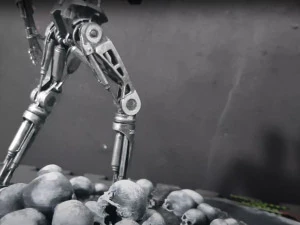 Terminator T-800 Endoskeleton Rekvizit T2 V2 High Detal 3D Print Model