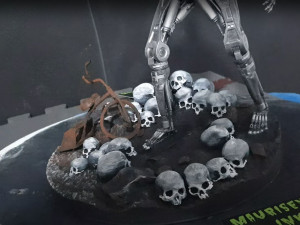 Terminator T-800 Endoskeleton Rekvizit T2 V2 High Detal 3D-printmodel