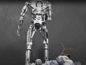 Terminator T-800 Endoskeleton Rekvizit T2 V2 High Detal 3D Print Model