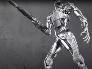 Terminator T-800 Endoskeleton Rekvizit T2 V2 High Detal 3D-printmodel
