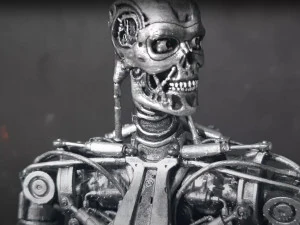 Terminator T-800 Endoskeleton Rekvizit T2 V2 High Detal 3D Print Model