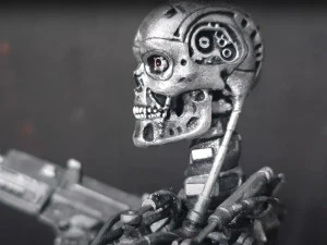 Terminator T-800 Endoskeleton Rekvizit T2 V2 High Detal 3D Print Model
