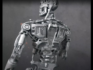 Terminator T-800 Endoskeleton Rekvizit T2 V2 High Detal 3D-printmodel