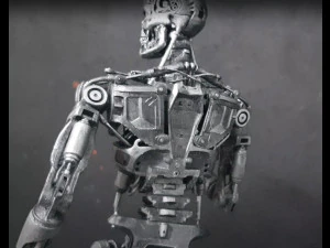 Terminator T-800 Endoskeleton Rekvizit T2 V2 High Detal 3D Print Model