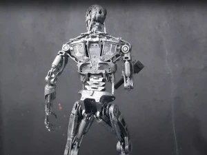 Terminator T-800 Endoskeleton Rekvizit T2 V2 High Detal 3D Print Model