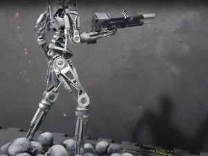 Terminator T-800 Endoskeleton Rekvizit T2 V2 High Detal 3D-printmodel