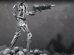 Terminator T-800 Endoskeleton Rekvizit T2 V2 High Detal 3D Print Model