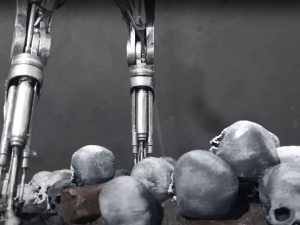 Terminator T-800 Endoskeleton Rekvizit T2 V2 High Detal 3D-printmodel
