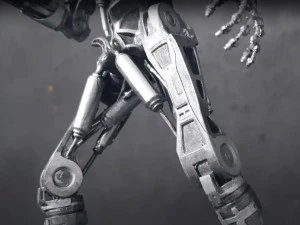 Terminator T-800 Endoskeleton Rekvizit T2 V2 High Detal 3D Print Model