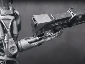 Terminator T-800 Endoskeleton Rekvizit T2 V2 High Detal 3D Print Model