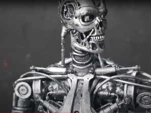 Terminator T-800 Endoskeleton Rekvizit T2 V2 High Detal 3D-printmodel