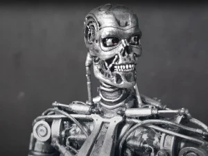 Terminator T-800 Endoskeleton Rekvizit T2 V2 High Detal 3D Print Model