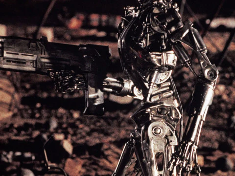 Terminator T-800 Endoskeleton Rekvizit T2 V2 High Detal 3D Print Model