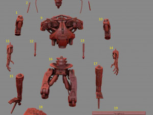 T-800 T2 TERMINATOR High Detal 3D Принт Модель