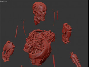 T-800 T2 TERMINATOR High Detal 3D Принт Модель