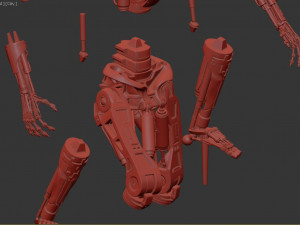T-800 T2 TERMINATOR High Detal 3D Принт Модель