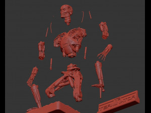 T-800 T2 TERMINATOR High Detal 3D Принт Модель