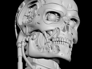 T-800 Skull Terminator 2 Judgment Day V2 Replica 3D Print Model