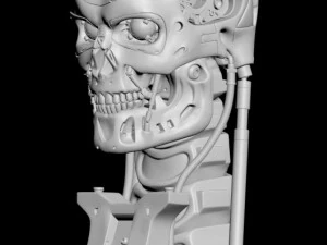 T-800 Skull Terminator 2 Judgment Day V2 Replica 3D Print Model