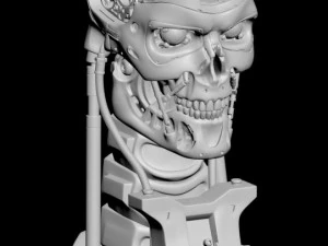 T-800 Skull Terminator 2 Judgment Day V2 Replica 3D Print Model