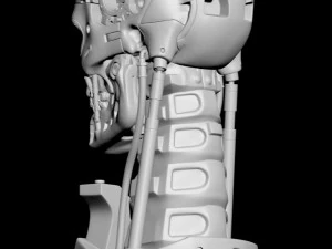 T-800 Skull Terminator 2 Judgment Day V2 Replica 3D Print Model