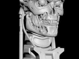 T-800 Skull Terminator 2 Judgment Day V2 Replica 3D Print Model