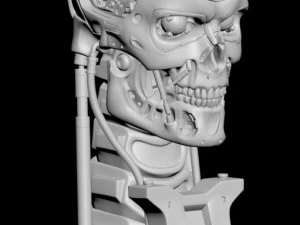 T-800 Skull Terminator 2 Judgment Day V2 Replica 3D Print Model