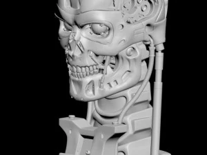 T-800 Skull Terminator 2 Judgment Day V2 Replica 3D Print Model