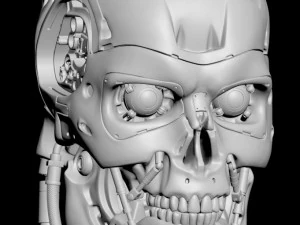 T-800 Skull Terminator 2 Judgment Day V2 Replica 3D Print Model