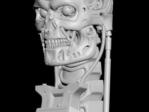 T-800 Skull Terminator 2 Judgment Day V2 Replica 3D Print Model