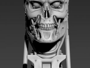 T-800 Skull Terminator 2 Judgment Day V2 Replica 3D Print Model