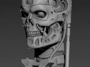 T-800 Skull Terminator 2 Judgment Day V2 Replica 3D Print Model