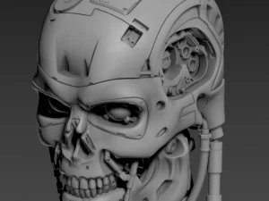 T-800 Skull Terminator 2 Judgment Day V2 Replica 3D Print Model