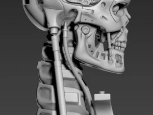 T-800 Skull Terminator 2 Judgment Day V2 Replica 3D Print Model