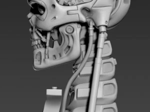 T-800 Skull Terminator 2 Judgment Day V2 Replica 3D Print Model