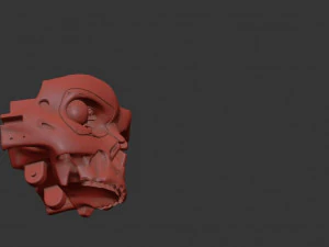 T-800 Skull Terminator 2 Judgment Day V2 Replica 3D Print Model
