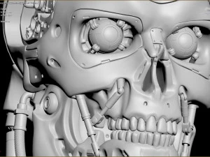 T-800 Skull Terminator 2 Judgment Day V2 Replica 3D Print Model
