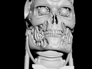 T-800 Skull Terminator 2 Judgment Day V2 Replica 3D Print Model