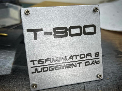 T-800 Skull Terminator 2 Judgment Day V2 Replica Model Cetak 3D