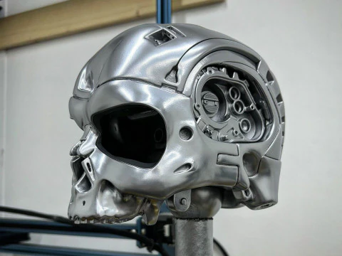 T-800 Skull Terminator 2 Judgment Day V2 Replica 3D Print Model