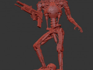 T-800 Terminator 2 Judgment Day V2 High Detal 3D Print Model