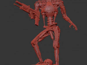 T-800 Terminator 2 Judgment Day V2 High Detal 3D Print Model