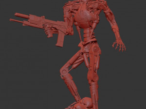 T-800 Terminator 2 Judgment Day V2 High Detal 3D Print Model